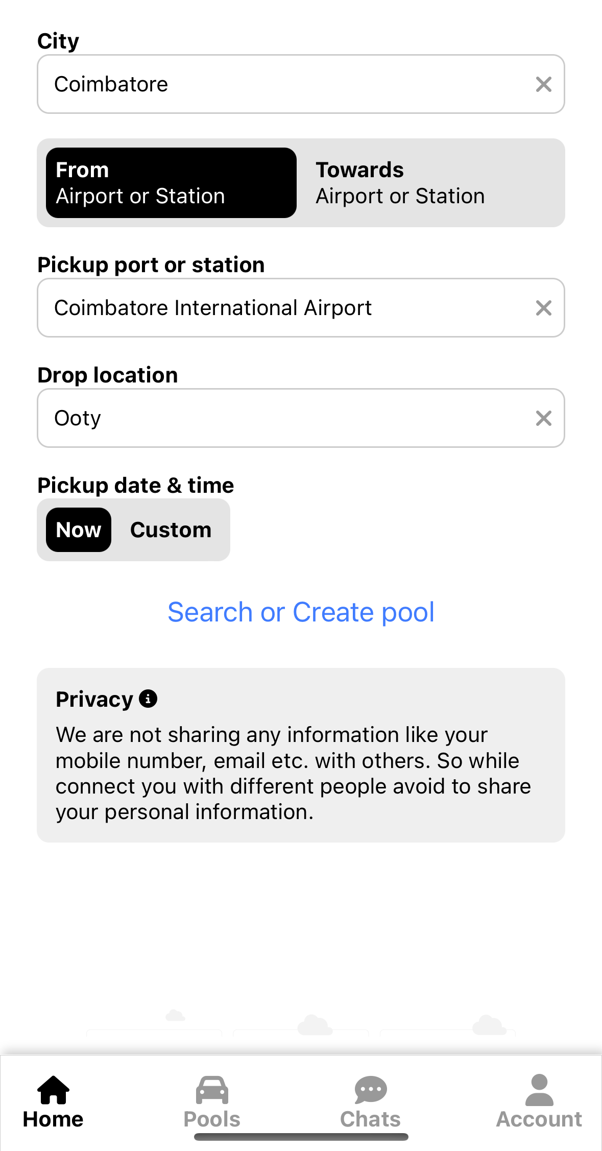 Create or Search