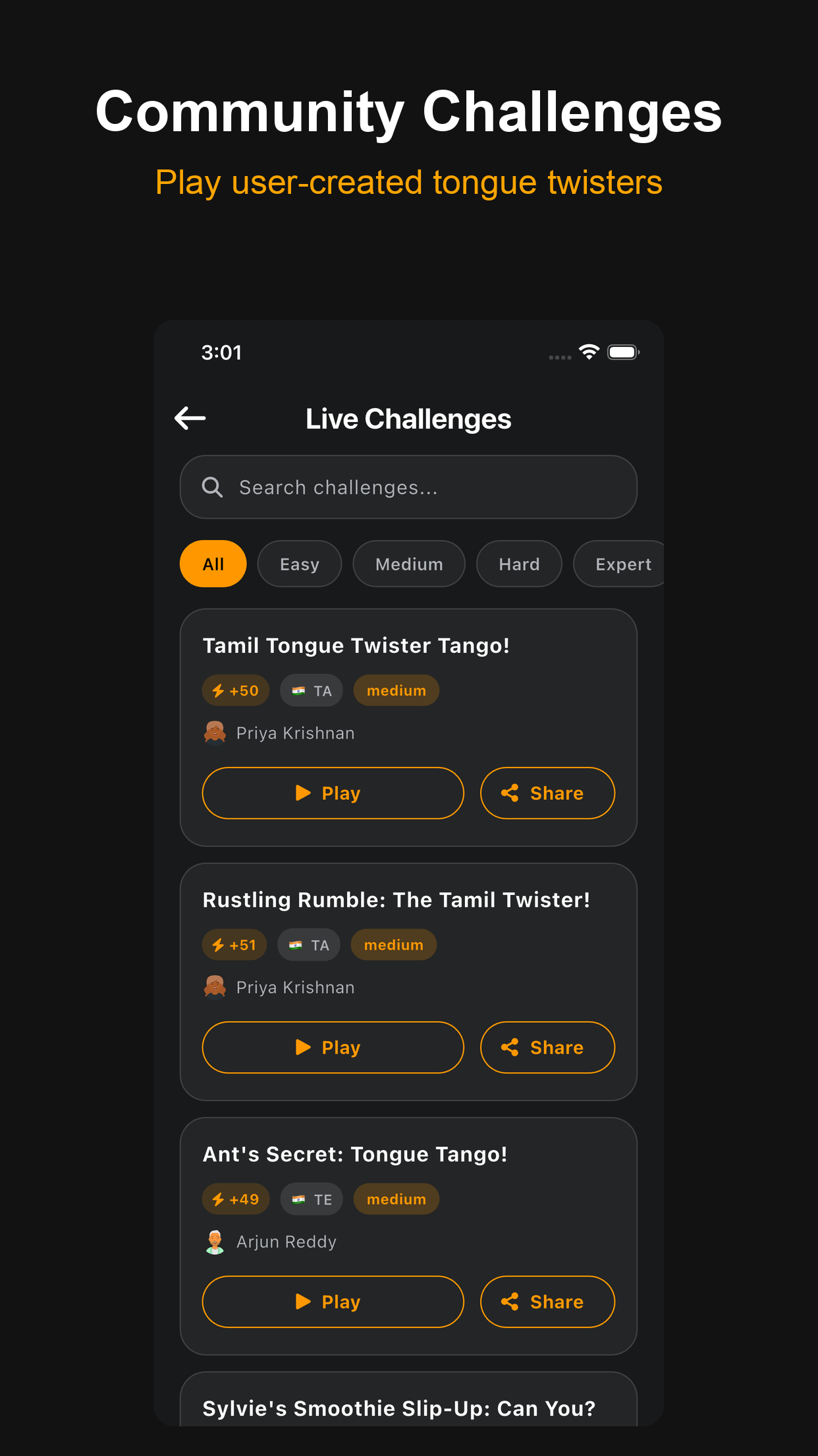 Community Challenges
